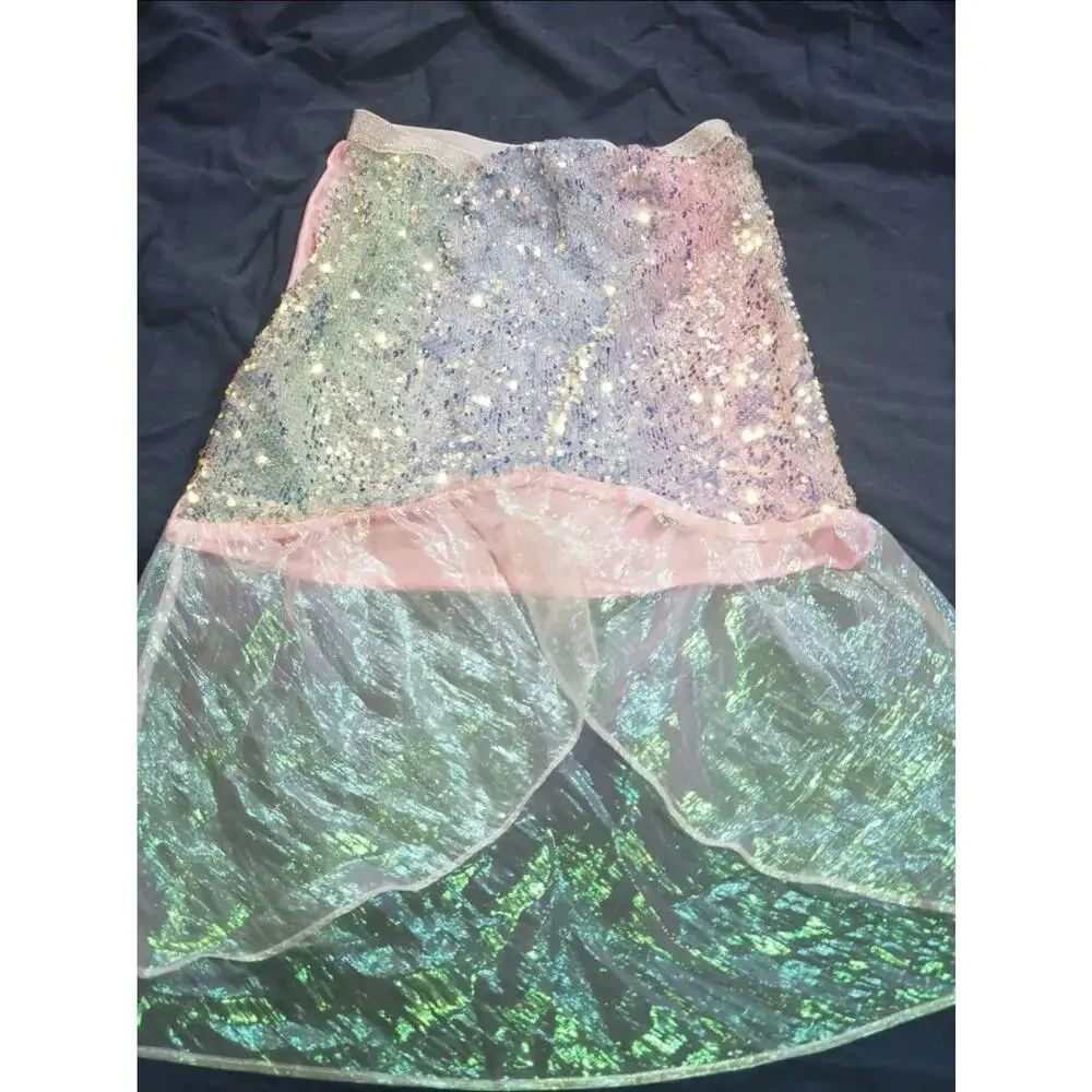 More Then Magic Sequin Mermaid Tail Skirt Cover Up / Unicorn 4 Piece Swim Suit